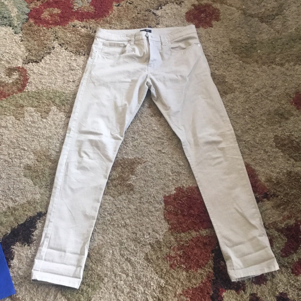 Khaki skinny Chinos men 31